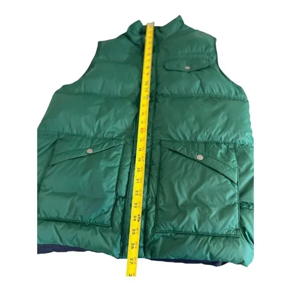 Lands' End Kids (XL) / Adult (M)Green Puffer Vest - Picture 5 of 8